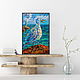Order Seagull oil painting Birds painting with sea Seascape. Colibri Art - Oil Painting. Livemaster. . Pictures Фото №3