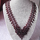 Order Area necklace with garnet. handmade jewelry. Livemaster. . Necklace Фото №3