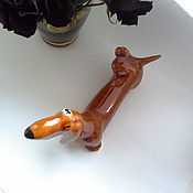 Для дома и интерьера handmade. Livemaster - original item Ginger dachshund. Handmade.