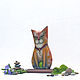 -CAT WORLD XI- Фигурка кот из дерева кошки коты. Статуэтки. Артём Иванов ~IRIE BROOFS Wood Art~. Интернет-магазин Ярмарка Мастеров.  Фото №2