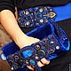 handbag 'Velvet sapphire ', Classic Bag, Lviv,  Фото №1