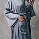 Order Personal tencel robe with monogram embroidery. Delicate Clothing Store (Daria). Livemaster. . Robes Фото №3