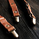 Leather suspenders men's brown. Suspender. odalgoods (odalgoods). Online shopping on My Livemaster.  Фото №2