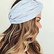 Объемная повязка из жатого хлопка в морском стиле. Чалмы. SOFIE ACCESSORIES. Интернет-магазин Ярмарка Мастеров.  Фото №2
