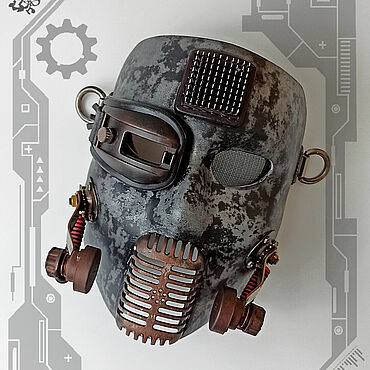Субкультуры ручной работы. Ярмарка Мастеров - ручная работа Маска CyberMicrophone. Handmade.