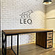 Компьютерный стол из дуба LF-328. Столы. Leo-loft. Ярмарка Мастеров.  Фото №5