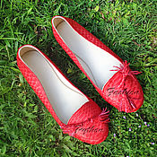 Обувь ручной работы handmade. Livemaster - original item Loafers, Python BRONTE leather. Handmade.