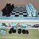 Chess chest made of wood 'Saint Petersburg' hand-painted. Chess. Anna Fekolkina chess-souvenirs. My Livemaster. Фото №6