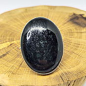Украшения handmade. Livemaster - original item 19.5 pp Large ring with pyroxenite. Handmade.