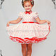 Baby dress 'White red small peas' Art.184. Childrens Dress. ModSister/ modsisters. Интернет-магазин Ярмарка Мастеров.  Фото №2