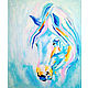 Painting horse oil painting abstract, Pictures, Ekaterinburg,  Фото №1