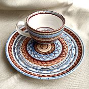 Посуда handmade. Livemaster - original item teacups: To plaid Scotland. Handmade.