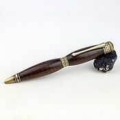 Канцелярские товары handmade. Livemaster - original item Ballpoint pen made of wood Faith Hope Love in a wooden case. Handmade.