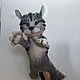Cat glove toy. Theatrical marionette for puppet theater. Puppet show. AnzhWoolToy (AnzhelikaK). My Livemaster. Фото №4