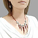 Silver necklace with pomegranates and leaves Crimson Autumn. Necklace. Kseniya Sakharnova. My Livemaster. Фото №5