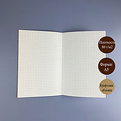 Канцелярские товары handmade. Livemaster - original item A5 cage notebook, craft cover. Handmade.