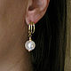 Natural Pearl Earrings, Gold Pearl Earrings 2024. Earrings. Irina Moro. My Livemaster. Фото №6