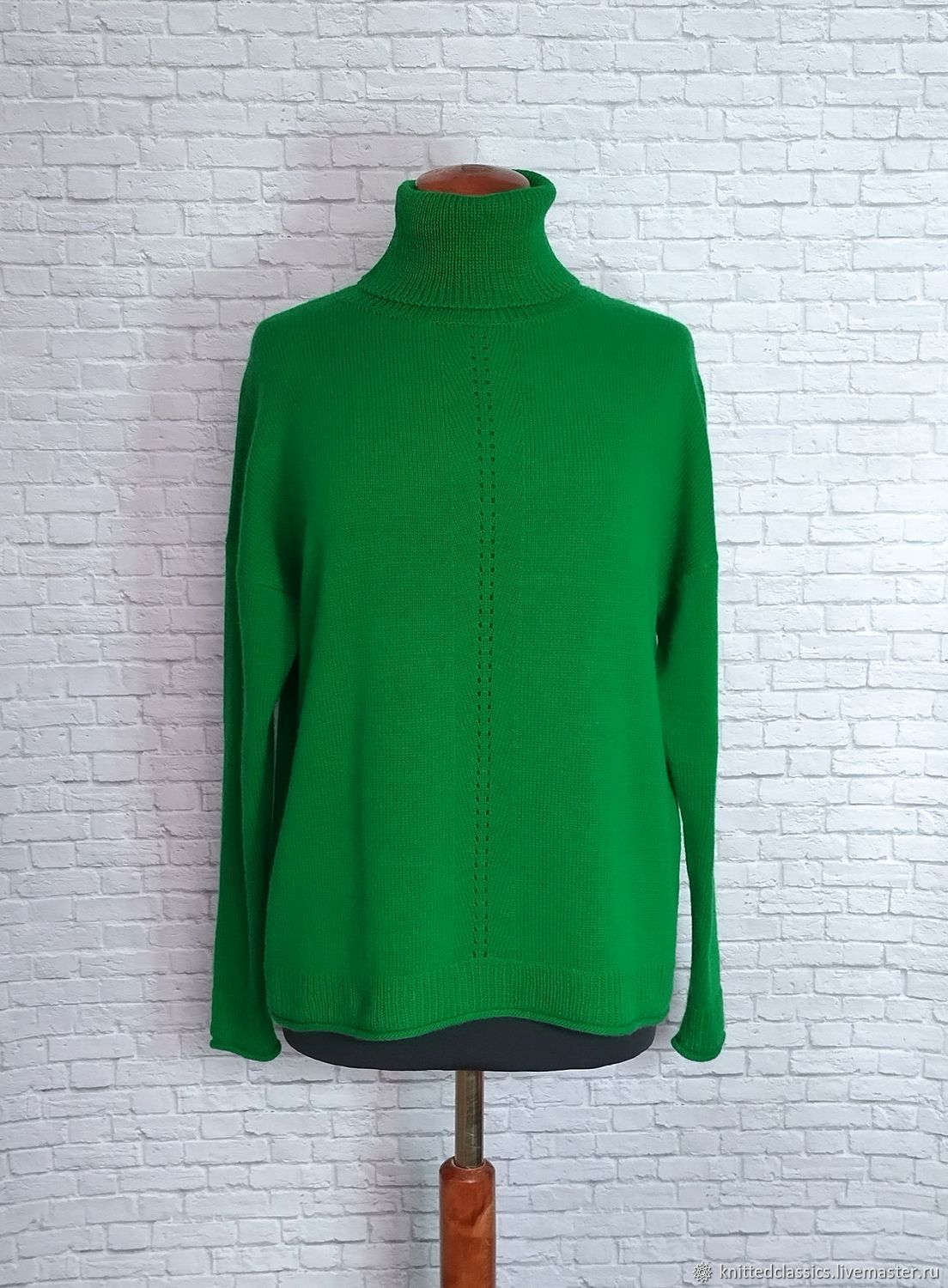 100% cashmere sweater bright green order, Sweaters, Permian,  Фото №1