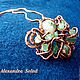 Шпилька  " Дриада "/ " Dryad " Hairpin- медь - Wire Wrap - 1200 р. Шпилька. Alexandra Solod (highspiritbijou). Интернет-магазин Ярмарка Мастеров.  Фото №2