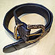 Alligator belt with an author's buckle, Straps, Lyubertsy,  Фото №1