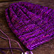 Шапка Фуксия Malabrigo. Шапки. Алёнушкины вязаные сказки. Ярмарка Мастеров.  Фото №5