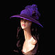 Women's felt hat purple. Hats1. Novozhilova Hats. My Livemaster. Фото №6