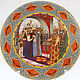Porcelain collectible plate 'the beautiful Vasilisa', Ware in the Russian style, Athens,  Фото №1