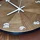 Часы настенные. Часы классические. artwood_epoxy. Интернет-магазин Ярмарка Мастеров.  Фото №2