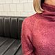 Элегантный свитер в цвете бордо. Свитеры. M-e-hand-knitted. Интернет-магазин Ярмарка Мастеров.  Фото №2