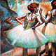 Pastel painting of a Dancer in green and pink, Pictures, Krasnoyarsk,  Фото №1