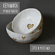 Керамические миски в СЕРДЕЧКАХ 370 и 400 мл. Супницы. Ammonit_art_ceramics. Интернет-магазин Ярмарка Мастеров.  Фото №2