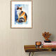  Watercolor 'three-colored cat'. Pictures. zazulla (zazulla). Online shopping on My Livemaster.  Фото №2