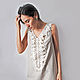 LINEN DRESS, sundress with hand-knitted linen lace. Dresses. Dobryy_vyaz. Online shopping on My Livemaster.  Фото №2