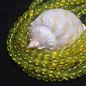 Материалы для творчества handmade. Livemaster - original item Beads 33 pcs Round 6mm Yellow Opal. Handmade.
