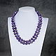 Beads natural stone charoite. Beads2. naturalkavni. Online shopping on My Livemaster.  Фото №2