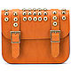 Женская кожаная сумка "Наоми" (оранжевая), Classic Bag, St. Petersburg,  Фото №1