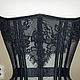 Прозрачный бельевой корсет удлиненный из сетки и кружева. Корсеты. Shi Corset (Анна). Ярмарка Мастеров.  Фото №6