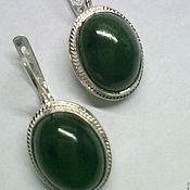Украшения handmade. Livemaster - original item earrings jade. Handmade.