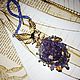 Necklace 'the Exaltation or the Lord of heaven' with the violet brush. Necklace. SELENA. My Livemaster. Фото №4