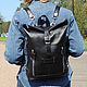  Backpack women's leather black Dahlia Mod SR31-711. Backpacks. Natalia Kalinovskaya. My Livemaster. Фото №4