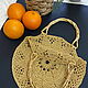 Order The bag: Knitted bag, Mustard color, bamboo handles. mmknitting. Livemaster. . String bag Фото №3