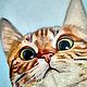 Painting cat funny portrait of a pet to order in oil. Pictures. Yulia Berseneva ColoredCatsArt. Online shopping on My Livemaster.  Фото №2