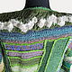 Coat with green Snood ' Landscape in over after the rain'. Coats. asmik (asmik). My Livemaster. Фото №4