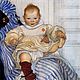 Винтаж: Панно тарелка Carl larsson Копенгаген Дания 34. Тарелки декоративные винтажные. РАРИТЕТ 2. Ярмарка Мастеров.  Фото №6