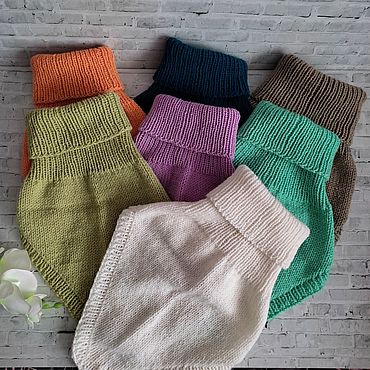 Аксессуары ручной работы. Ярмарка Мастеров - ручная работа Манишка вязаная. Handmade.