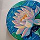 Painting with potala 'Water lily'. Pictures. art-magazinchik-klevera-bleka. Online shopping on My Livemaster.  Фото №2
