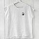 Order Basic blouse made of white linen. etnoart (etnoart). Livemaster. . Blouses Фото №3