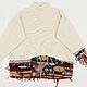 White sweater with abstract print. Sweaters. lfrisa. Online shopping on My Livemaster.  Фото №2