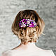 Purple hair comb, sirenevato for hairstyles. Hair Decoration. Svetlana Dobritca 'KEDR'. Online shopping on My Livemaster.  Фото №2