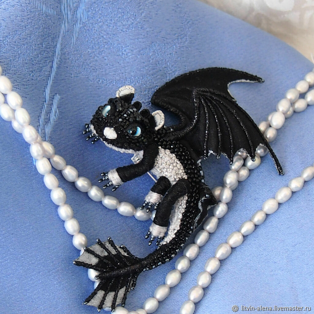 Brooch dragon: Toothless Cub. How to train your dragon, Brooches, Moscow,  Фото №1